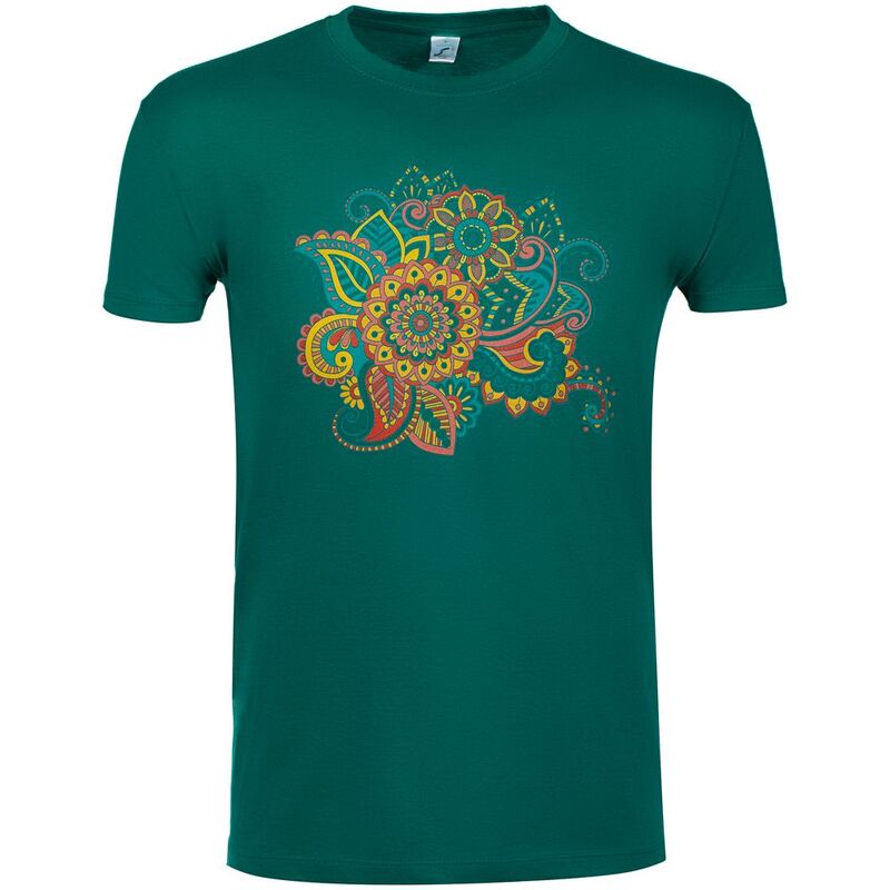 Футболка &laquo;Узор&raquo;, зеленая арт.70521.91