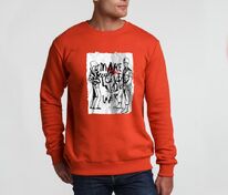 Толстовка Make Love, красная арт.70425.50