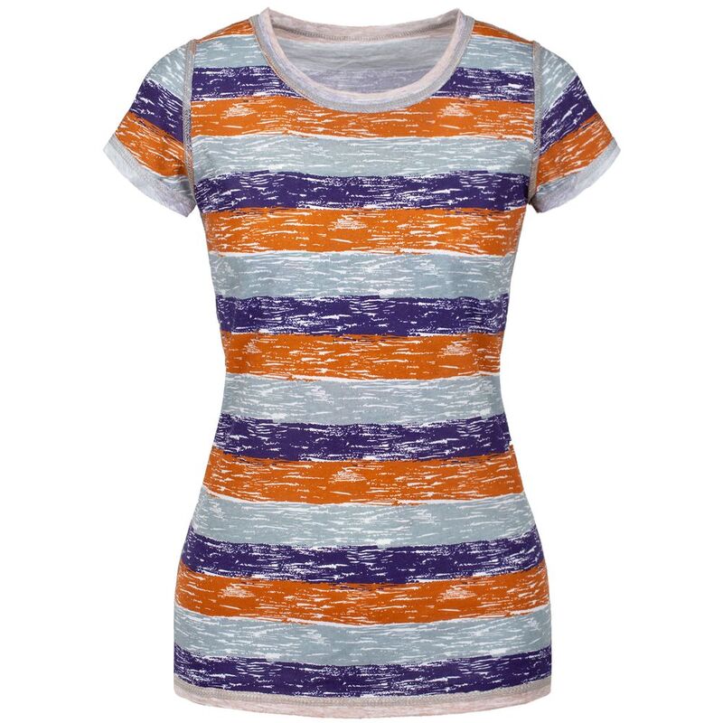 Футболка женская &laquo;Амазонка&raquo; двусторонняя, оранжевая с фиолетовым арт.70392.20