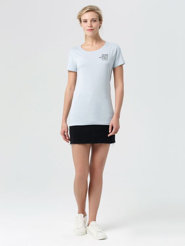 Футболка женская &laquo;Женщина хорошеет&raquo;, голубая арт.70443.14