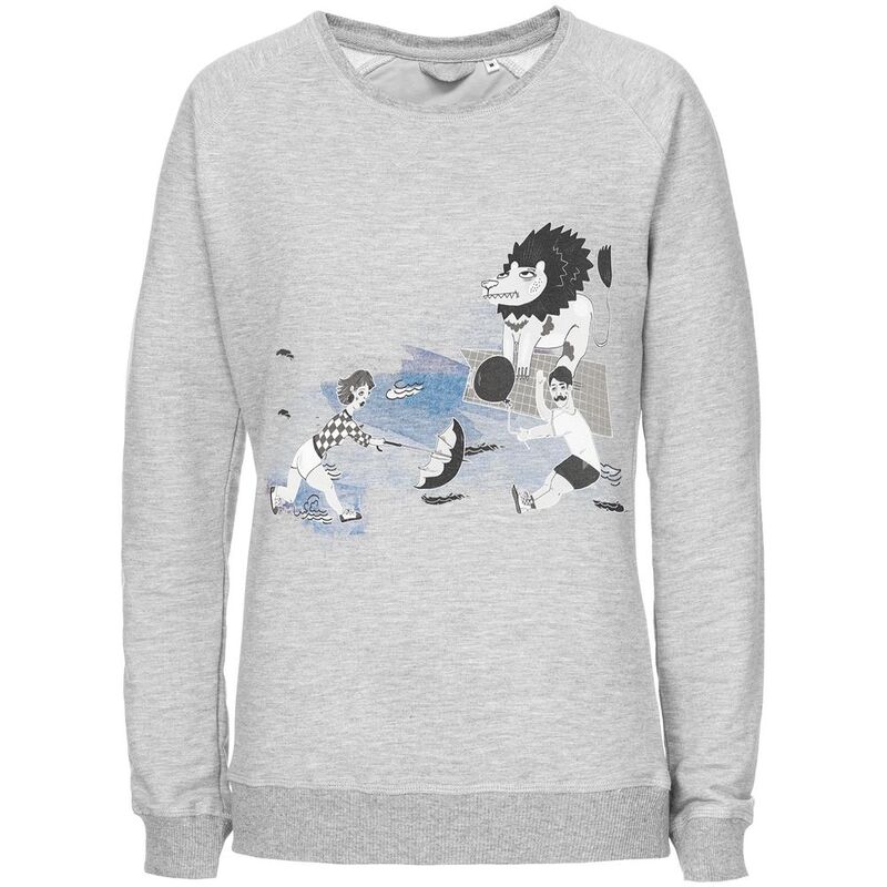 Свитшот женский &laquo;Не вы ли были у Невы&raquo;, серый меланж арт.70456.11