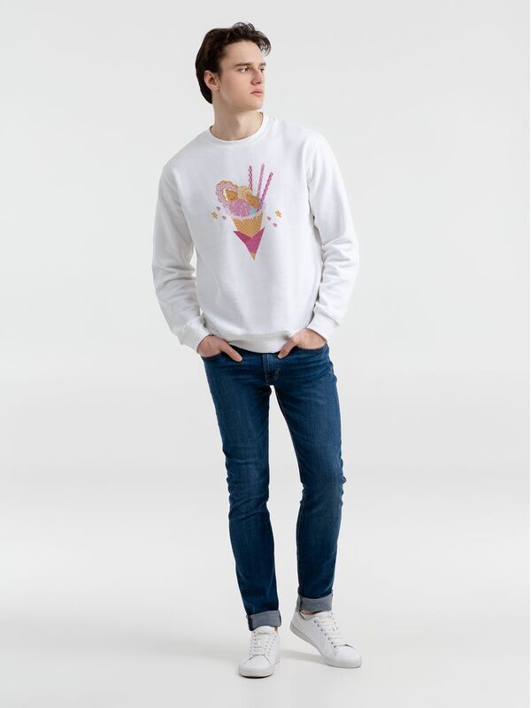 Толстовка &laquo;Осака. Каммихин&raquo;, белая арт.70461.60