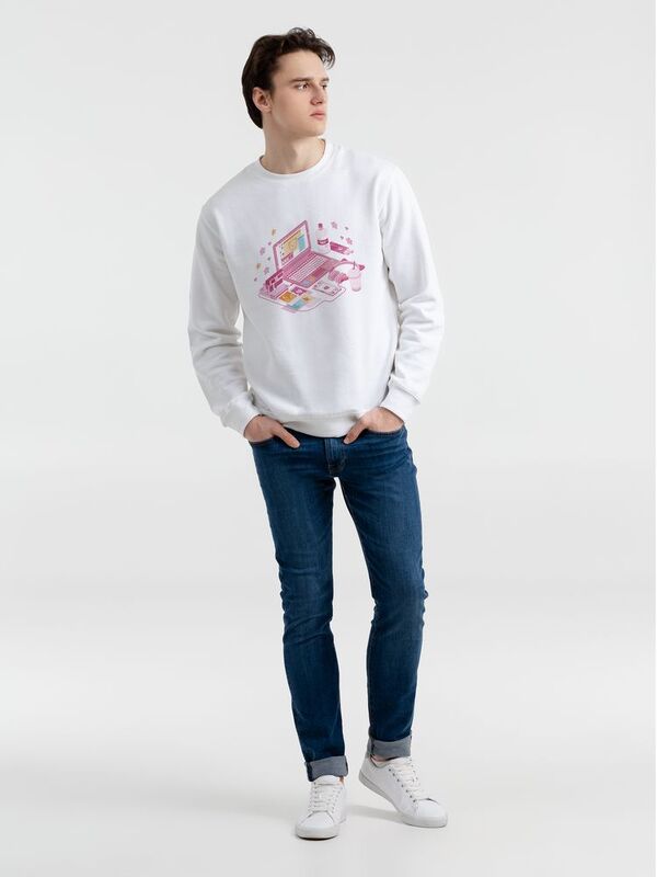 Толстовка &laquo;Осака. Юке&raquo;, белая арт.70465.60