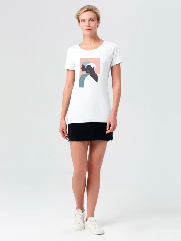 Футболка женская &laquo;Пара&raquo;, белая арт.70469.60