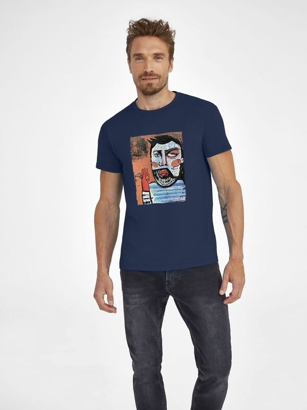 Футболка &laquo;У матросов нет вопросов&raquo;, кобальт (темно-синяя) арт.70491.47