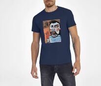 Футболка &laquo;У матросов нет вопросов&raquo;, кобальт (темно-синяя) арт.70491.47