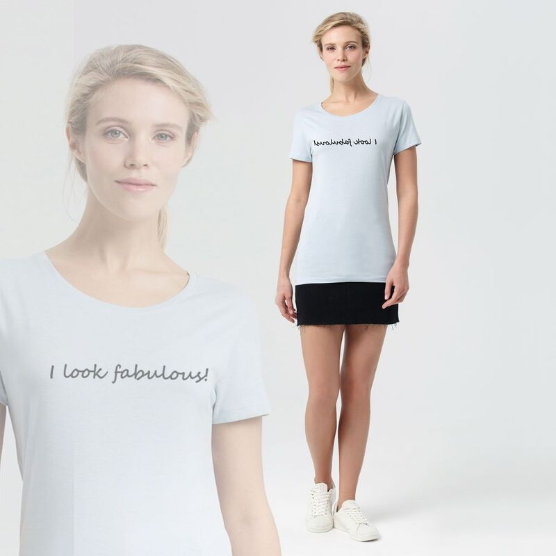 Футболка женская I Look Fabulous, голубая арт.70531.14