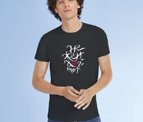 Футболка &laquo;Нежен&raquo;, черный меланж арт.70647.12