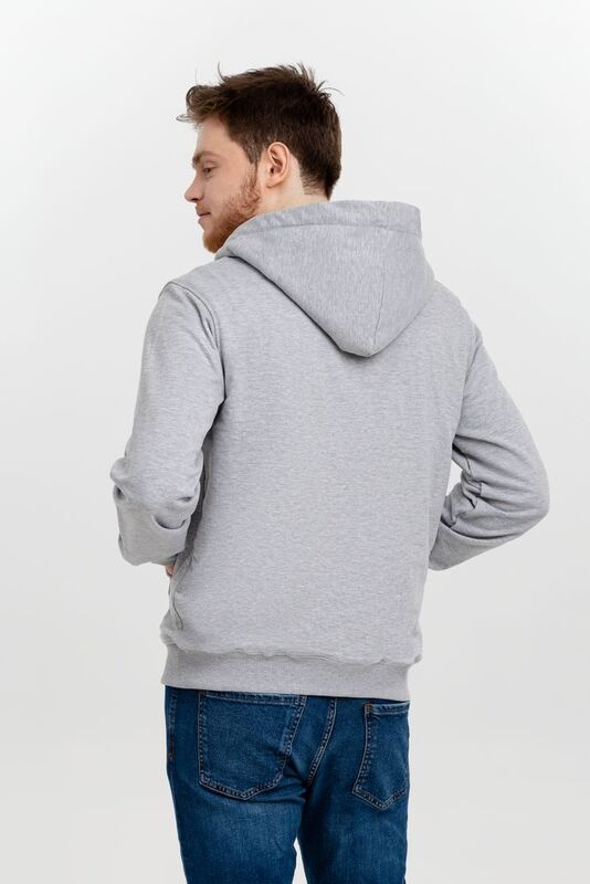 Толстовка на молнии Kulonga Sherpa, серый меланж арт.11464.10