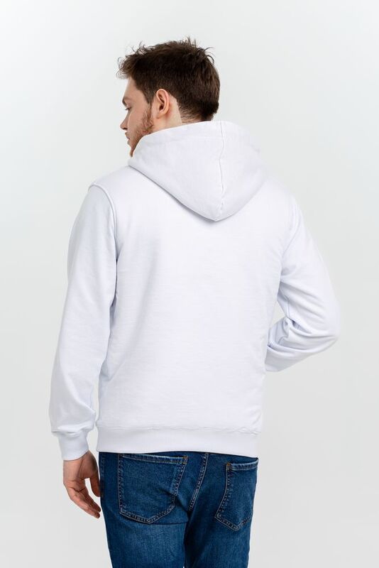 Толстовка на молнии Kulonga Sherpa, белая арт.11464.60