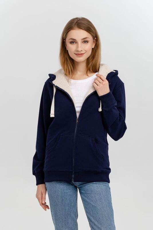 Толстовка на молнии Kulonga Sherpa, темно-синяя арт.11464.40