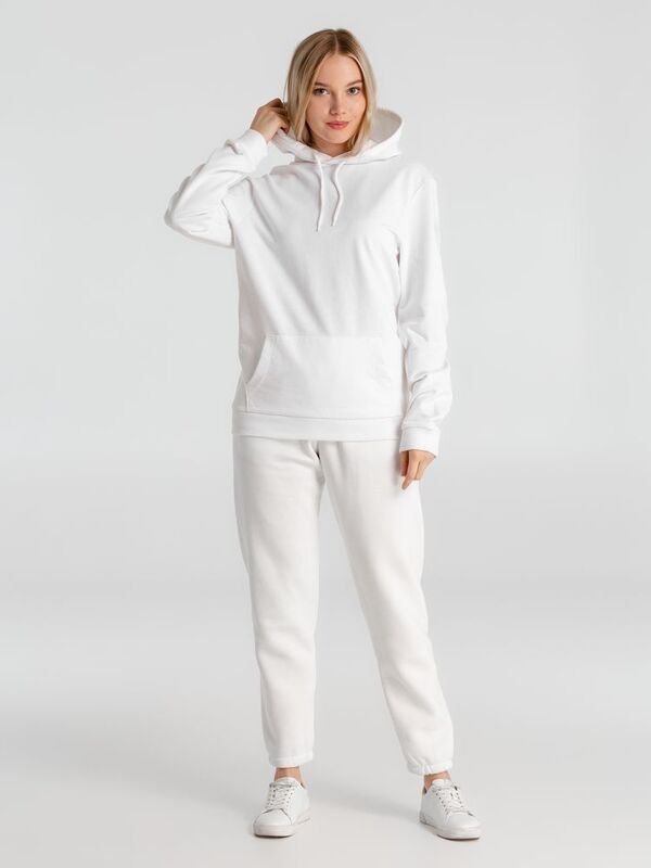 Толстовка с капюшоном унисекс Hoodie, белая арт.WU03W001