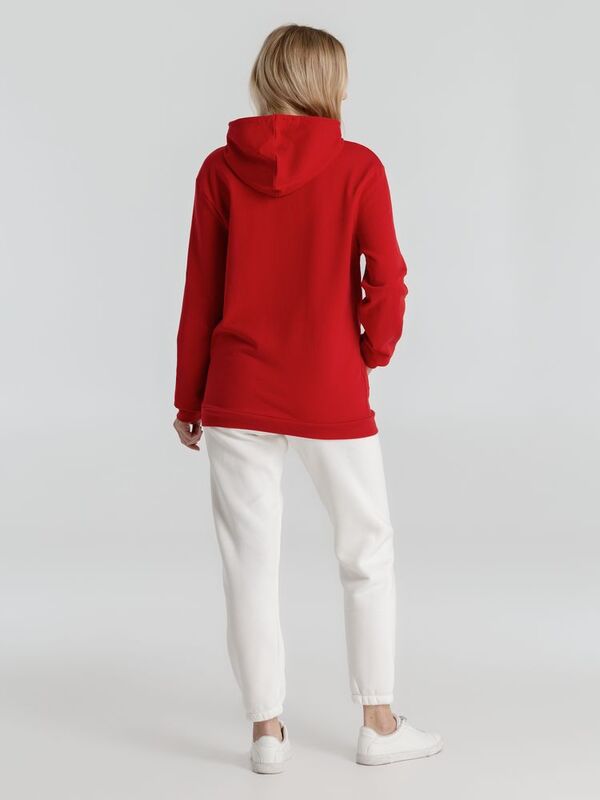 Толстовка с капюшоном унисекс Hoodie, красная арт.WU03W004