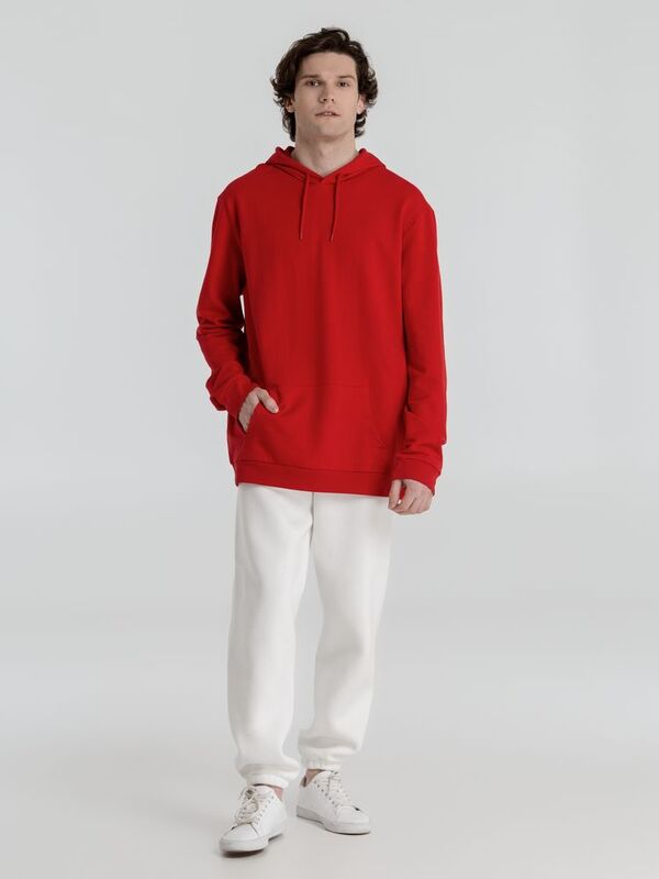 Толстовка с капюшоном унисекс Hoodie, красная арт.WU03W004