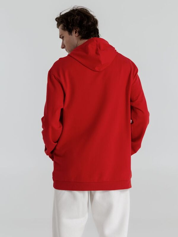 Толстовка с капюшоном унисекс Hoodie, красная арт.WU03W004