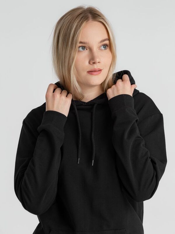Толстовка с капюшоном унисекс Hoodie, черная арт.WU03W005