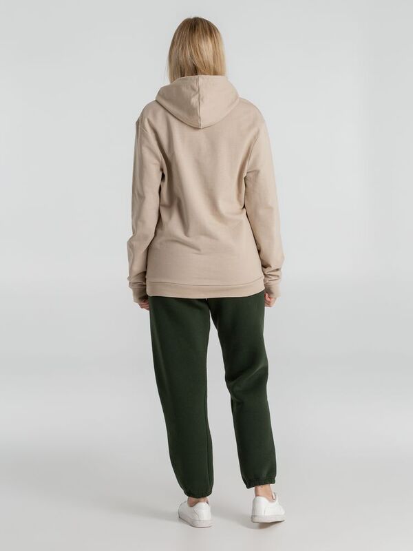 Толстовка с капюшоном унисекс Hoodie, бежевая арт.WU03W123