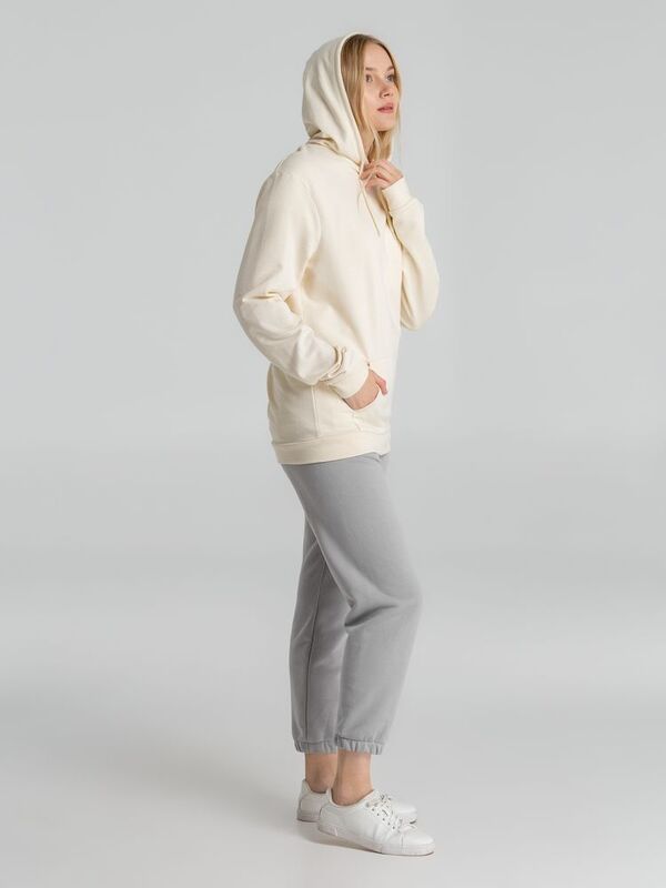 Толстовка с капюшоном унисекс Hoodie, светло-желтая арт.WU03W199
