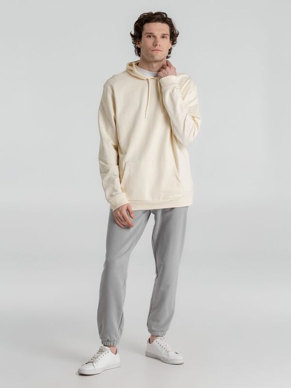 Толстовка с капюшоном унисекс Hoodie, светло-желтая арт.WU03W199