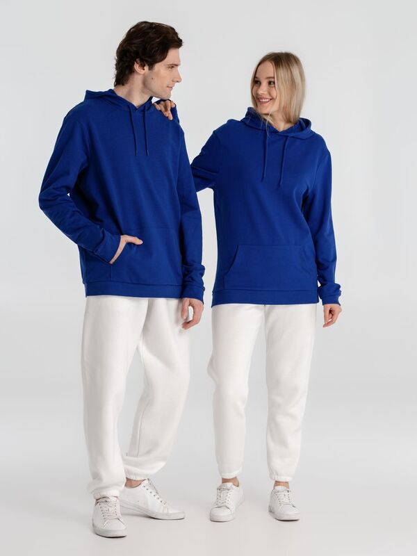 Толстовка с капюшоном унисекс Hoodie, ярко-синяя арт.WU03W453