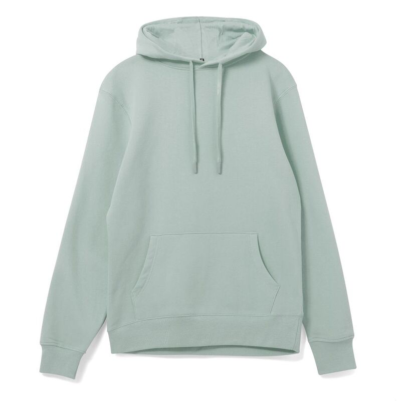 Толстовка с капюшоном унисекс Hoodie, серо-зеленая арт.WU03W502