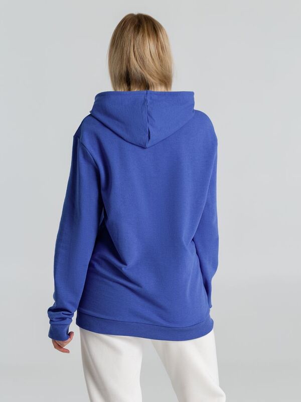 Толстовка с капюшоном унисекс Hoodie, ярко-синий меланж арт.WU03W612