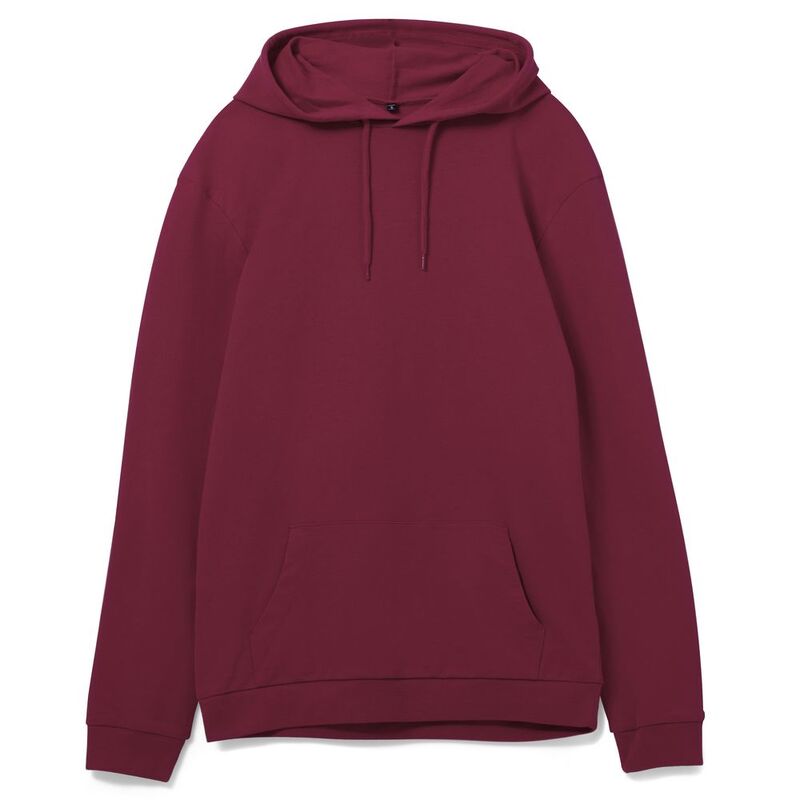 Толстовка с капюшоном унисекс Hoodie, бордовая арт.WU03W881