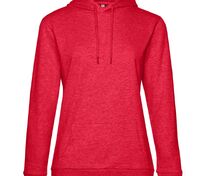 Толстовка с капюшоном женская Hoodie, красный меланж арт.WW04W617