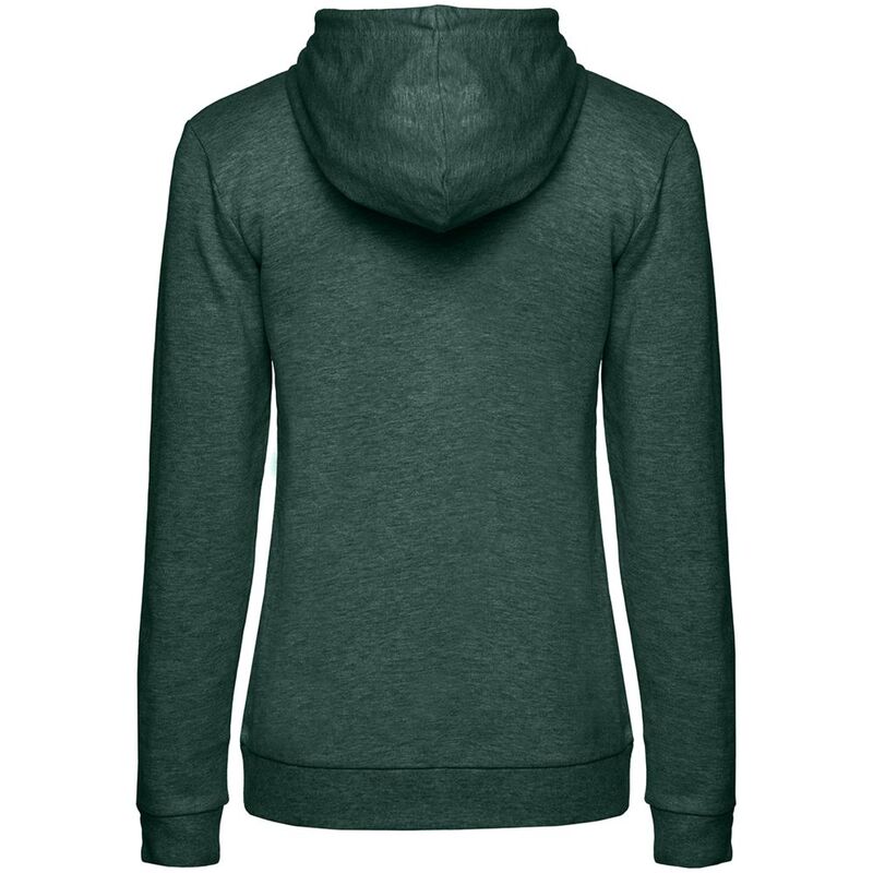 Толстовка с капюшоном женская Hoodie, темно-зеленый меланж арт.WW04W618