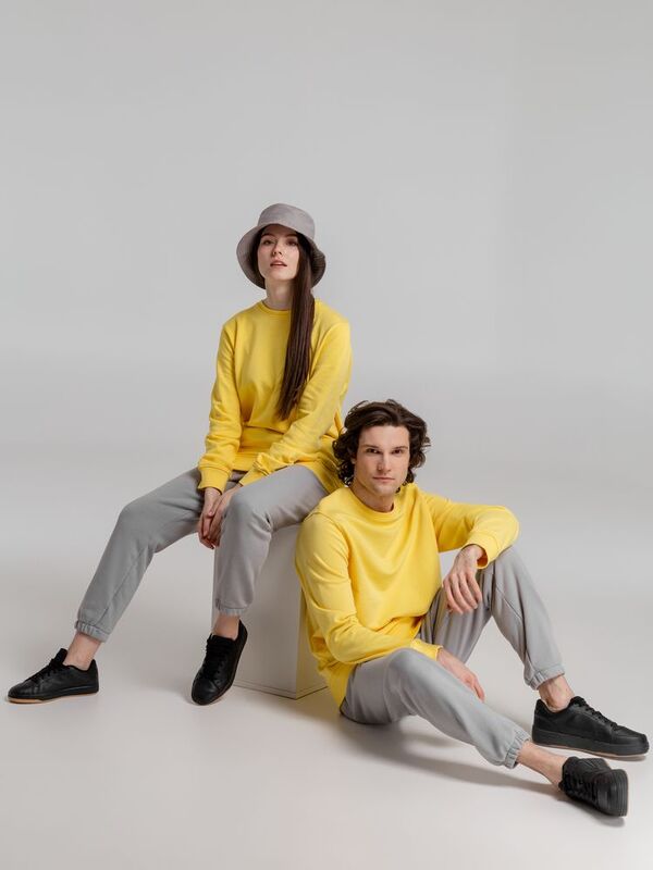 Свитшот унисекс BNC Inspire (Organic), желтый арт.WU31B205