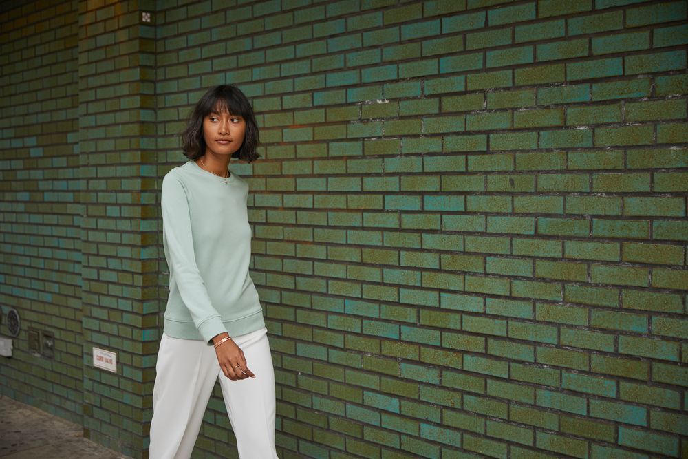 Свитшот женский BNC Inspire (Organic), коричневый (мокко) арт.WW32B137