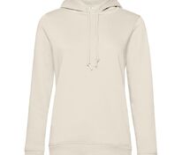 Толстовка с капюшоном женская BNC Inspire (Organic), молочно-белая арт.WW34B101