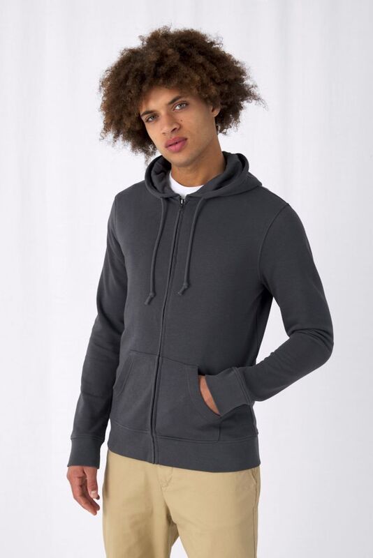 Толстовка на молнии с капюшоном унисекс BNC Inspire (Organic), белая арт.WU35B001