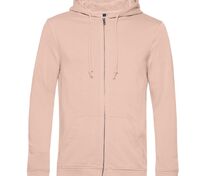 Толстовка на молнии с капюшоном унисекс BNC Inspire (Organic), розовая арт.WU35B306