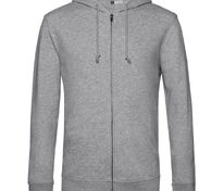 Толстовка на молнии с капюшоном унисекс BNC Inspire (Organic), серый меланж арт.WU35B610