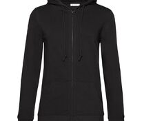 Толстовка на молнии с капюшоном женская BNC Inspire (Organic), черная арт.WW36B005