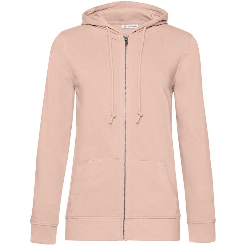 Толстовка на молнии с капюшоном женская BNC Inspire (Organic), розовая арт.WW36B306