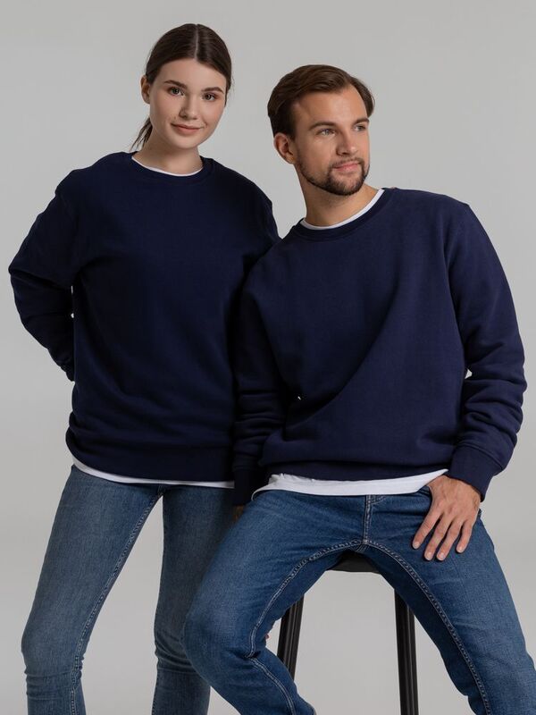 Свитшот унисекс King, темно-синий арт.WU01K006