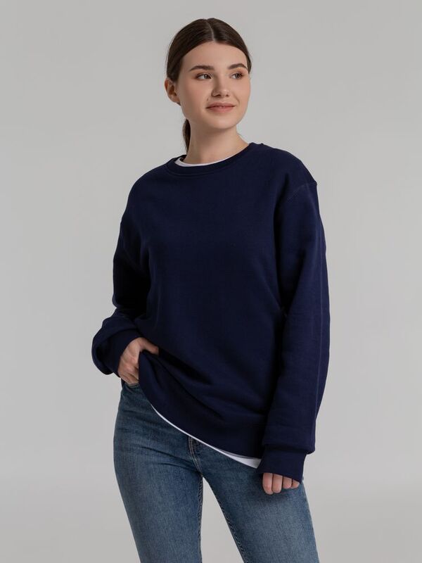 Свитшот унисекс King, темно-синий арт.WU01K006