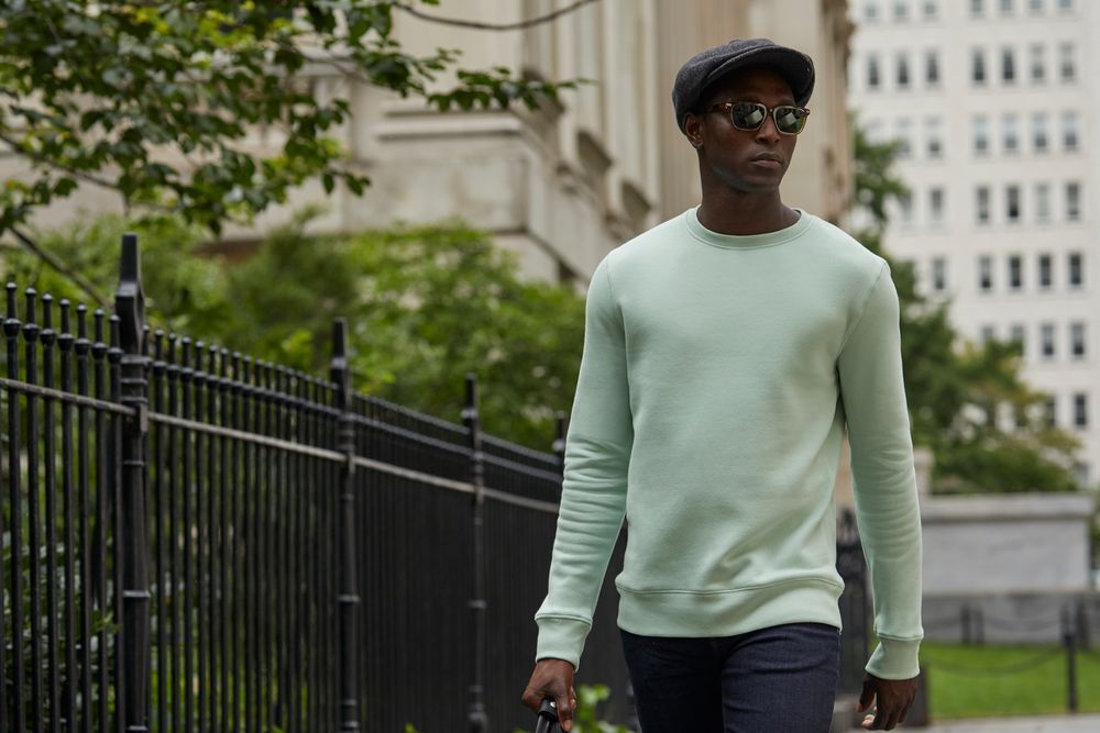 Свитшот унисекс King, светло-голубой арт.WU01K405