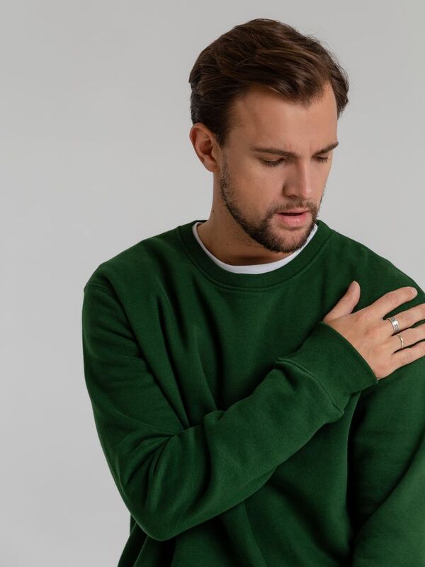 Свитшот унисекс King, темно-зеленый арт.WU01K540