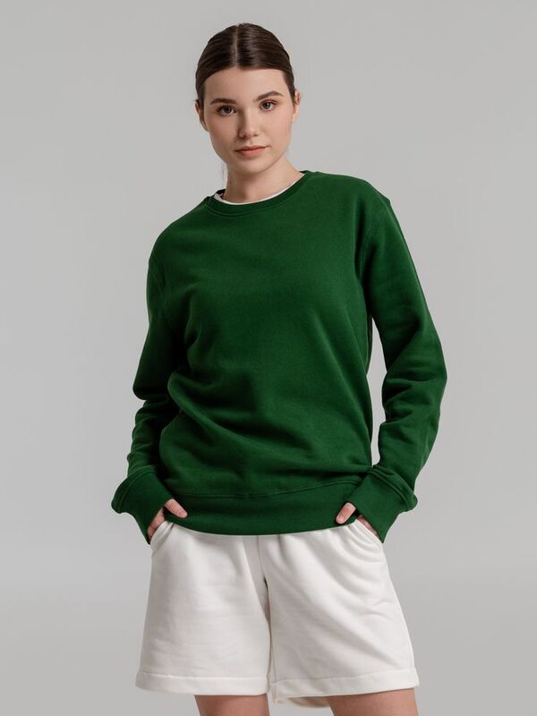 Свитшот унисекс King, темно-зеленый арт.WU01K540