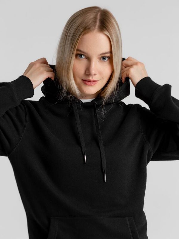 Толстовка с капюшоном унисекс King, черная арт.WU02K005