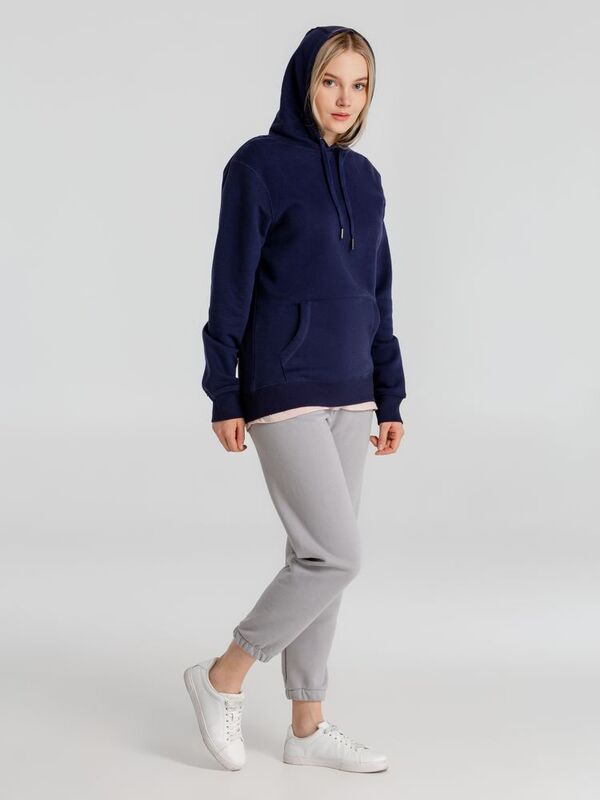 Толстовка с капюшоном унисекс King, темно-синяя арт.WU02K006