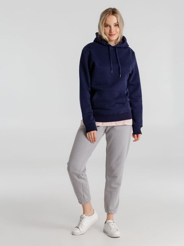 Толстовка с капюшоном унисекс King, темно-синяя арт.WU02K006