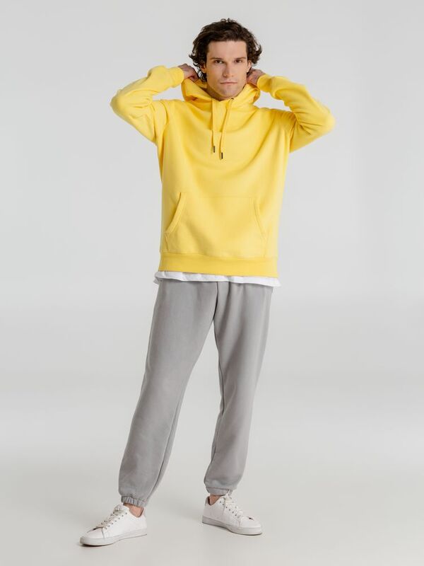 Толстовка с капюшоном унисекс King, желтая арт.WU02K205