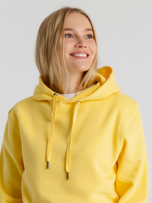 Толстовка с капюшоном унисекс King, желтая арт.WU02K205