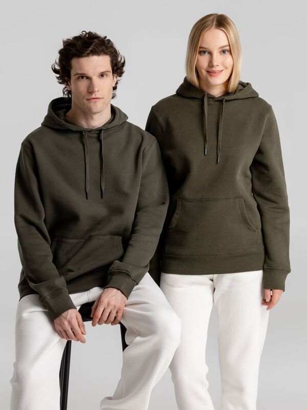 Толстовка с капюшоном унисекс King, хаки арт.WU02K555
