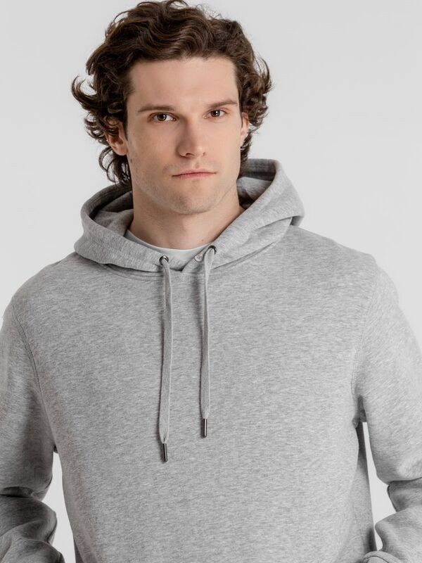 Толстовка с капюшоном унисекс King, серый меланж арт.WU02K610