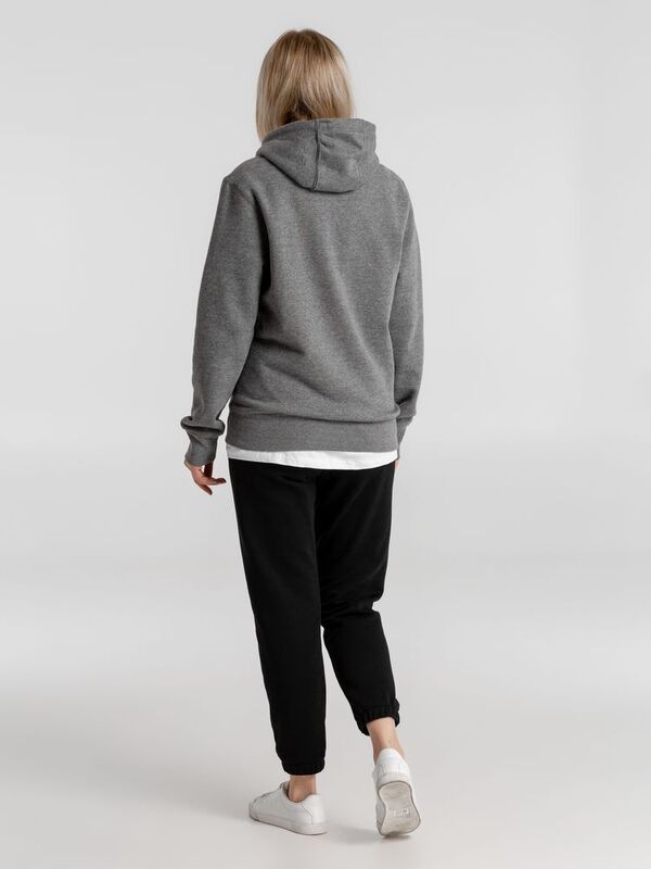 Толстовка с капюшоном унисекс King, темно-серый меланж арт.WU02K623